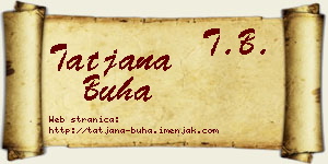 Tatjana Buha vizit kartica